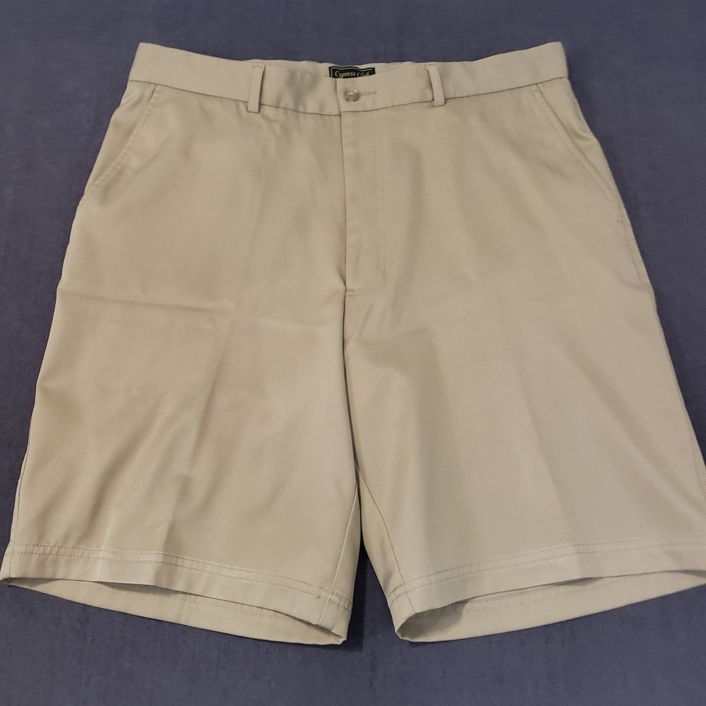 Cypress Club Shorts Mens Size 36 Flat Front Tan‎